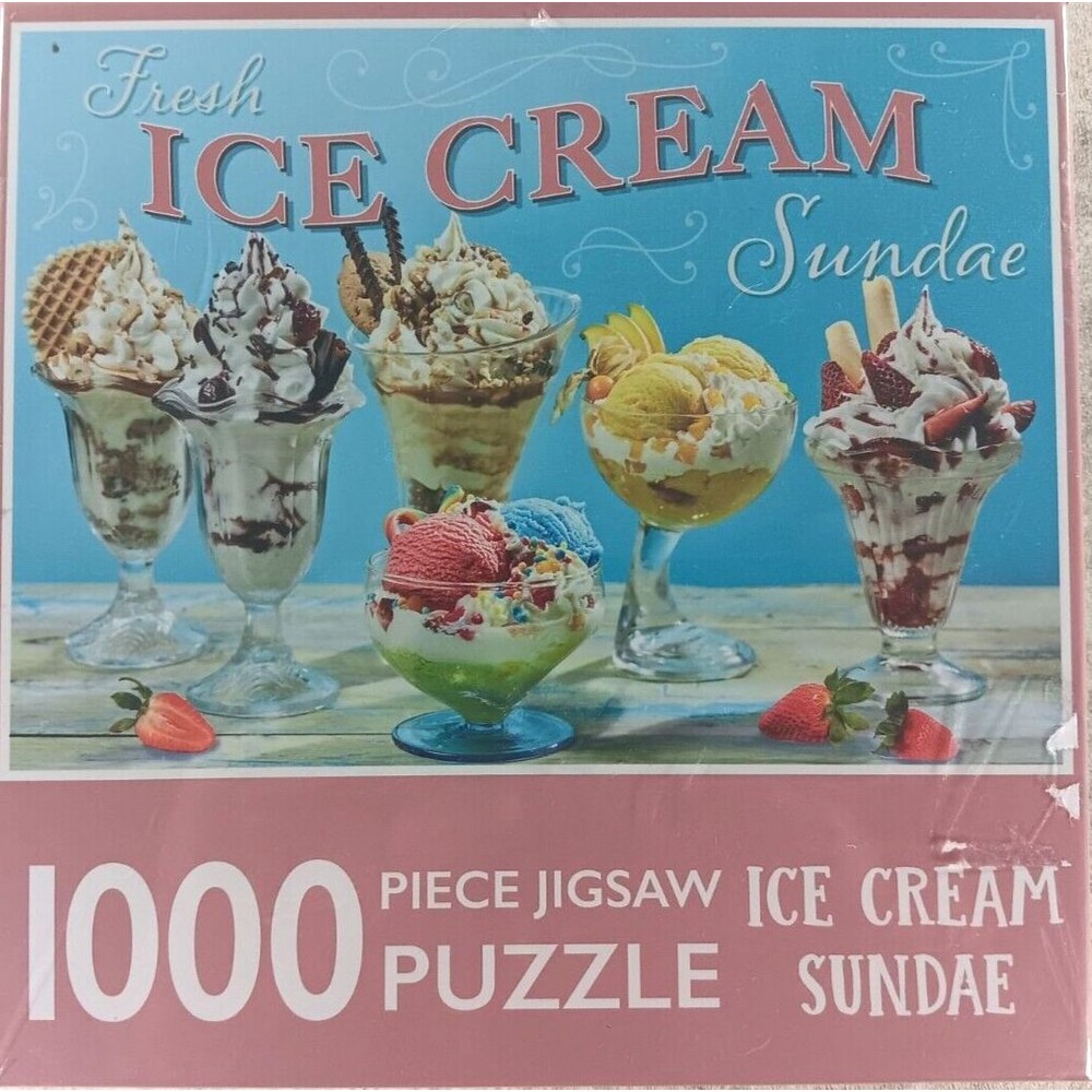 Ice Cream Sundae NEW 1000 Piece Jigsaw Puzzle by Page Publications